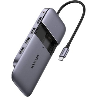Bộ chuyển USB type C ra 3 cổng USB 3.1 Gen2 + HDMI + PD 100W + cấp nguồn DC + SSD M.2 NGFF Docking Station CM296 70449