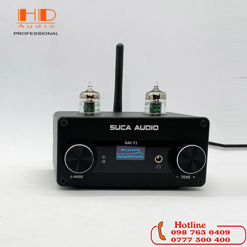 Giải mã Tích Hợp Pre Đèn SUCA-AUDIO DAC T1 hỗ trợ nhiều đầu vào và cải thiện âm thanh ngọt ngào hơn với phần Pre đèn.