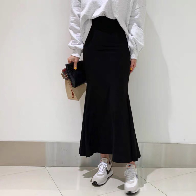 Chân váy đuôi cá dáng dài chất len tăm dày dặn co giãn, Chân váy siêu hot | BigBuy360 - bigbuy360.vn