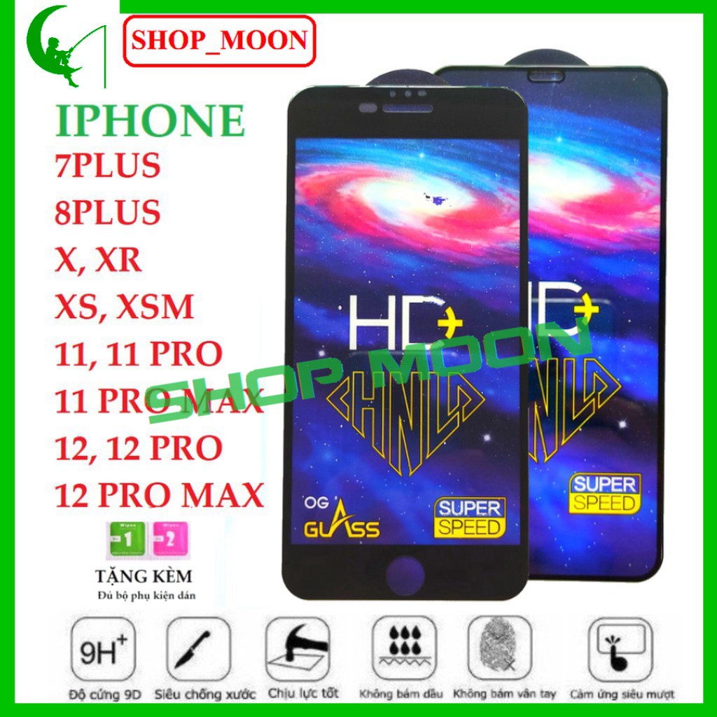 ⚠️Chống bám 100%⚠️Cường Lực iphone HD+ phủ NaNo - 7plus/8plus /X/XR/XS/XS MAX/11/11 PRO/11 PROMAX /12 /12 PRO /12 PROMAX