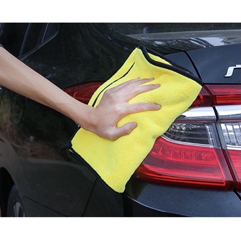 Khăn lau xe hơi đa năng cao cấp- Mềm mịn không làm trầy xước xe bộ 3 chiếc