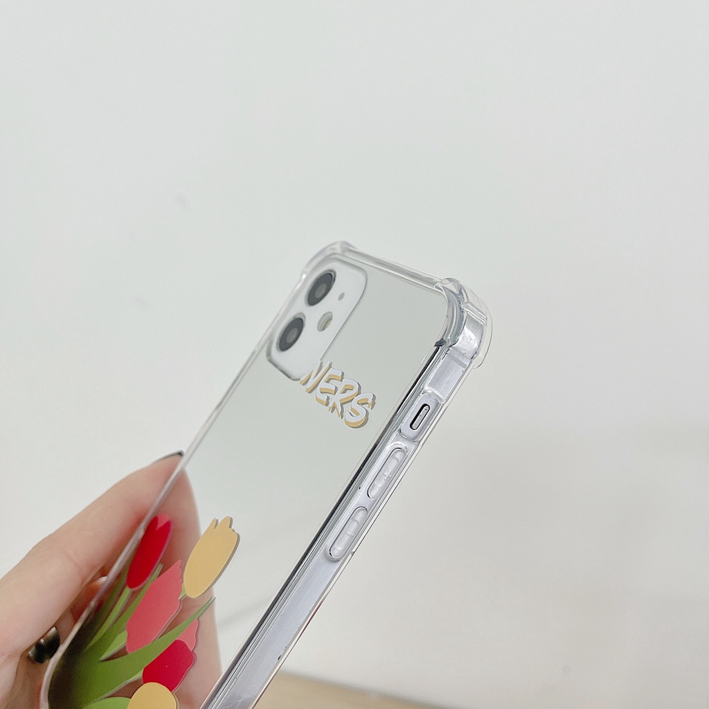 Ốp Điện Thoại TPU silicone Mặt Gương Thời Trang Cho iPhone 11 pro max X Xr Xs max 7 8 Plus 13 12 pro max