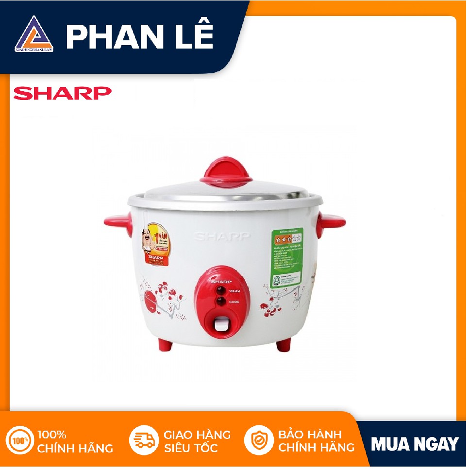 [Mã ELHADEV giảm 4% đơn 300K] Nồi cơm điện nắp rời Sharp KSH-D19V (nhiều màu)