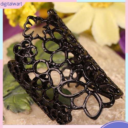 Nhẫn hợp kim hoa văn hoa kiểu rỗng xinh xắn cho nữ