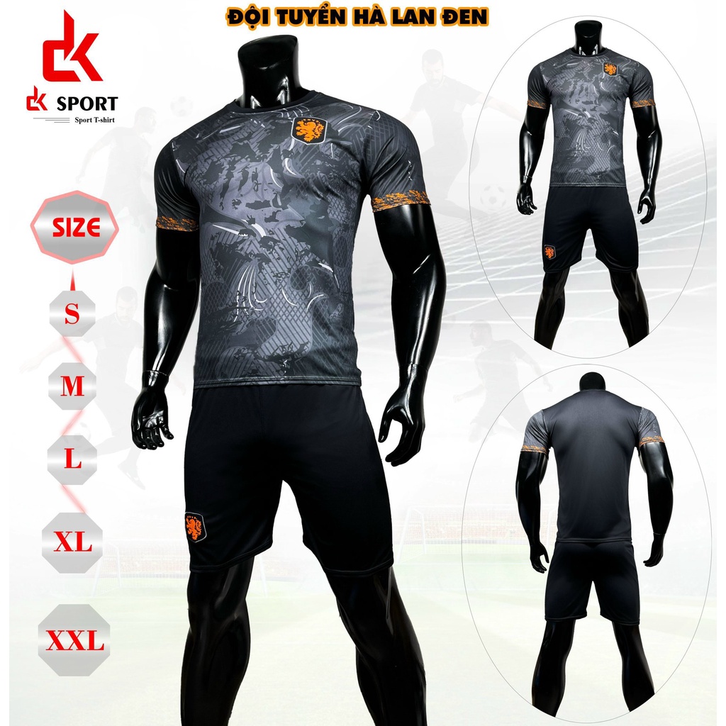 Bộ quần áo clb Hà Lan màu Đen