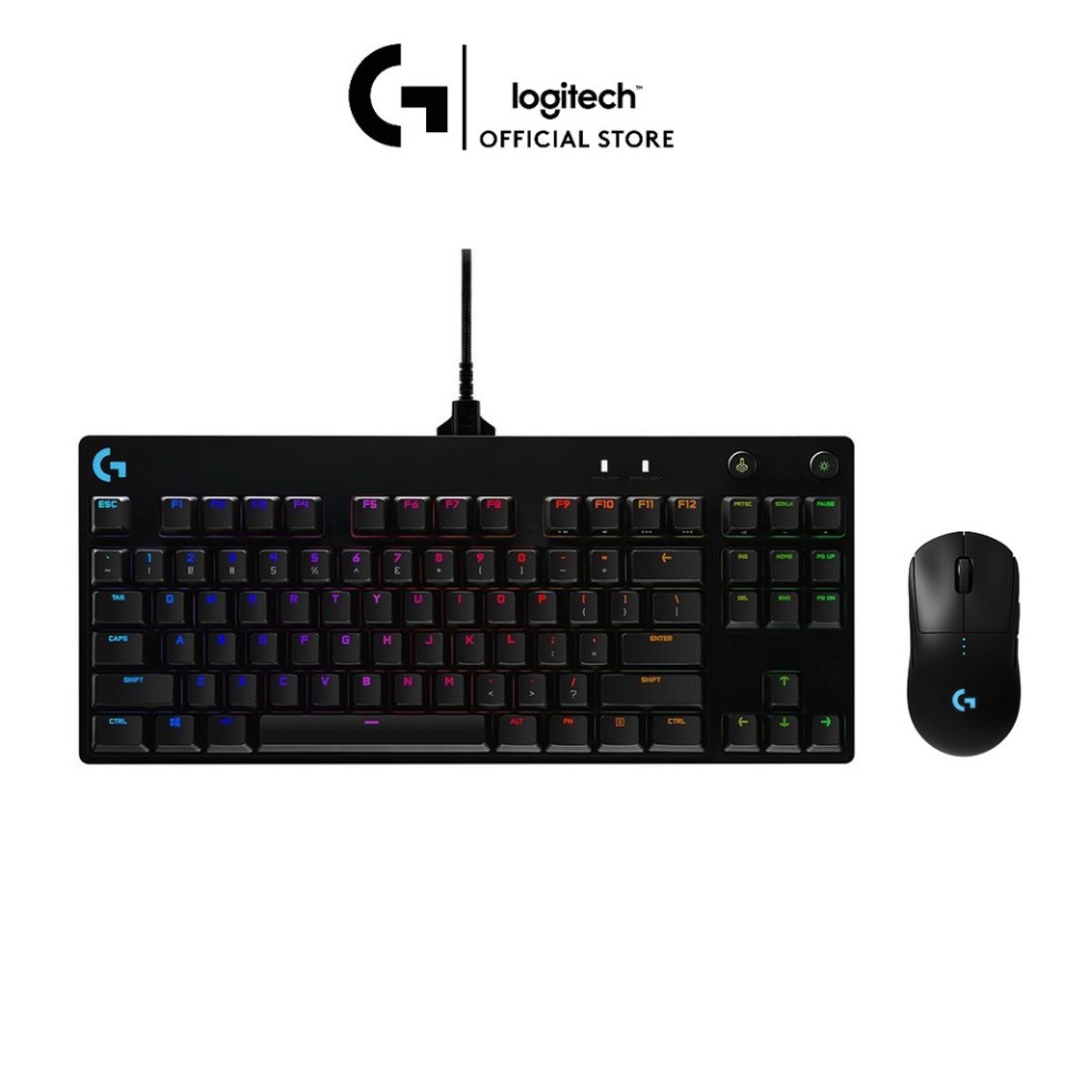 Combo bàn phím Logitech G Pro X + Chuột game không dây G Pro