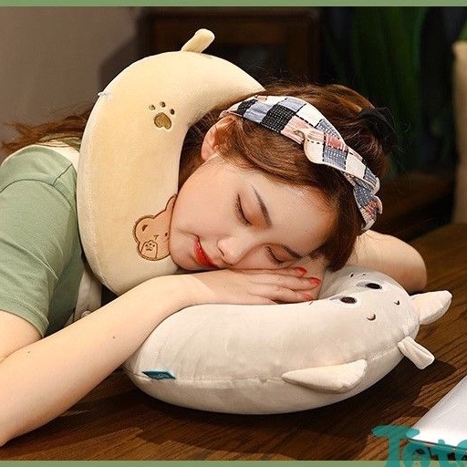 Gối cổ chữ U cao su non Thú Cưng đáng yêu