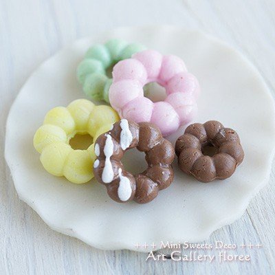 Khuôn bánh donut mô hình thức ăn nhà búp bê dollhouse miniature food silicone mold