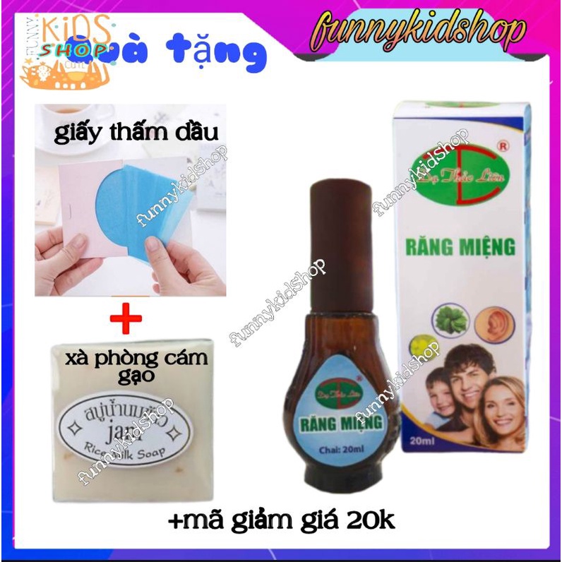 Tinh dầu răng miệng sâu răng hôi miệng Dạ Thảo Liên 20ml