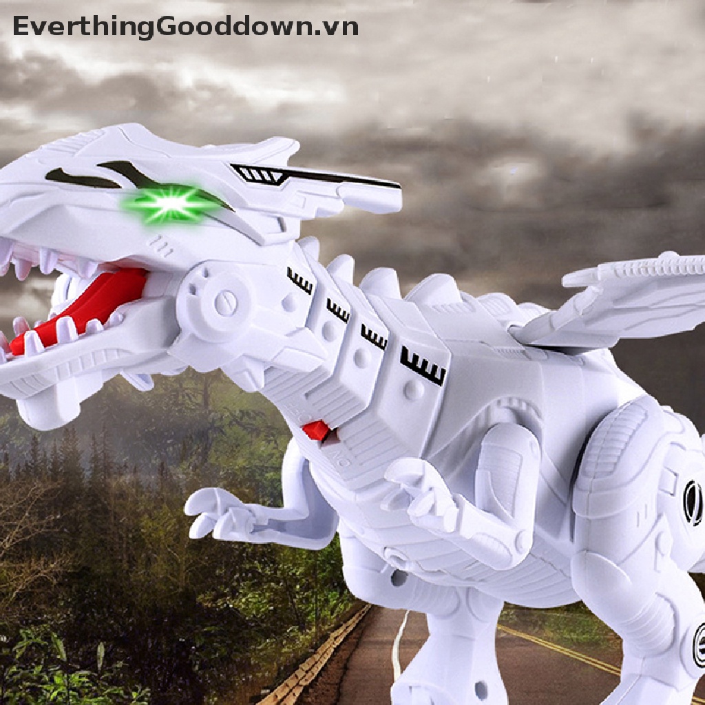 Everthinggooddown Mô Hình Robot Khủng Long Phun Sương Lớn Có Cánh Điện Tử