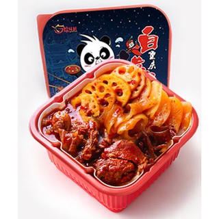 Lẩu tự sôi ( lẩu ăn liền ) - thịt heo sốt tương