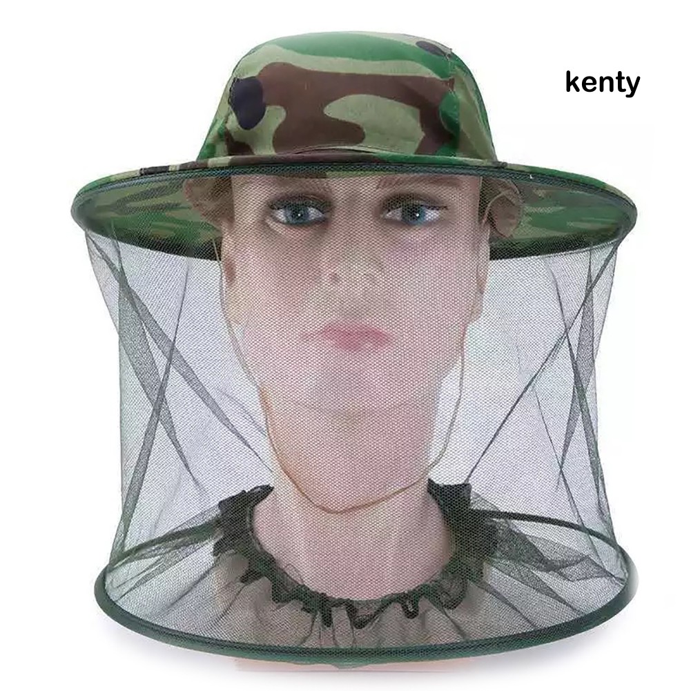 Kt-unisex camo Lưới Trùm Đầu Chống Ong Đốt