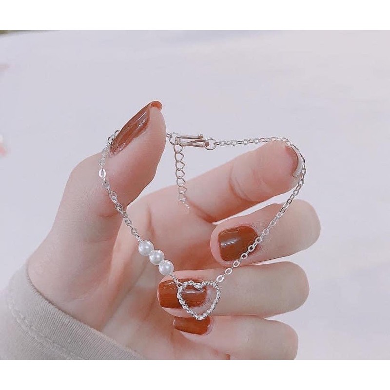 Lắc tay, vòng tay nữ bạc đẹp, trang sức bạc cao cấp phong cách Hàn Quốc Minh Thoa JEWELRY