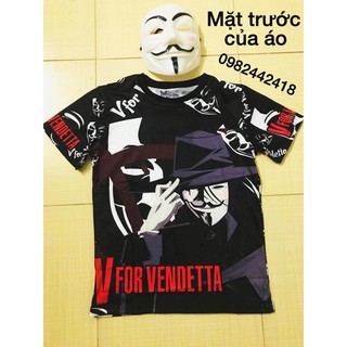 Áo phông Hacker Anonymous (Trắng, Đen)