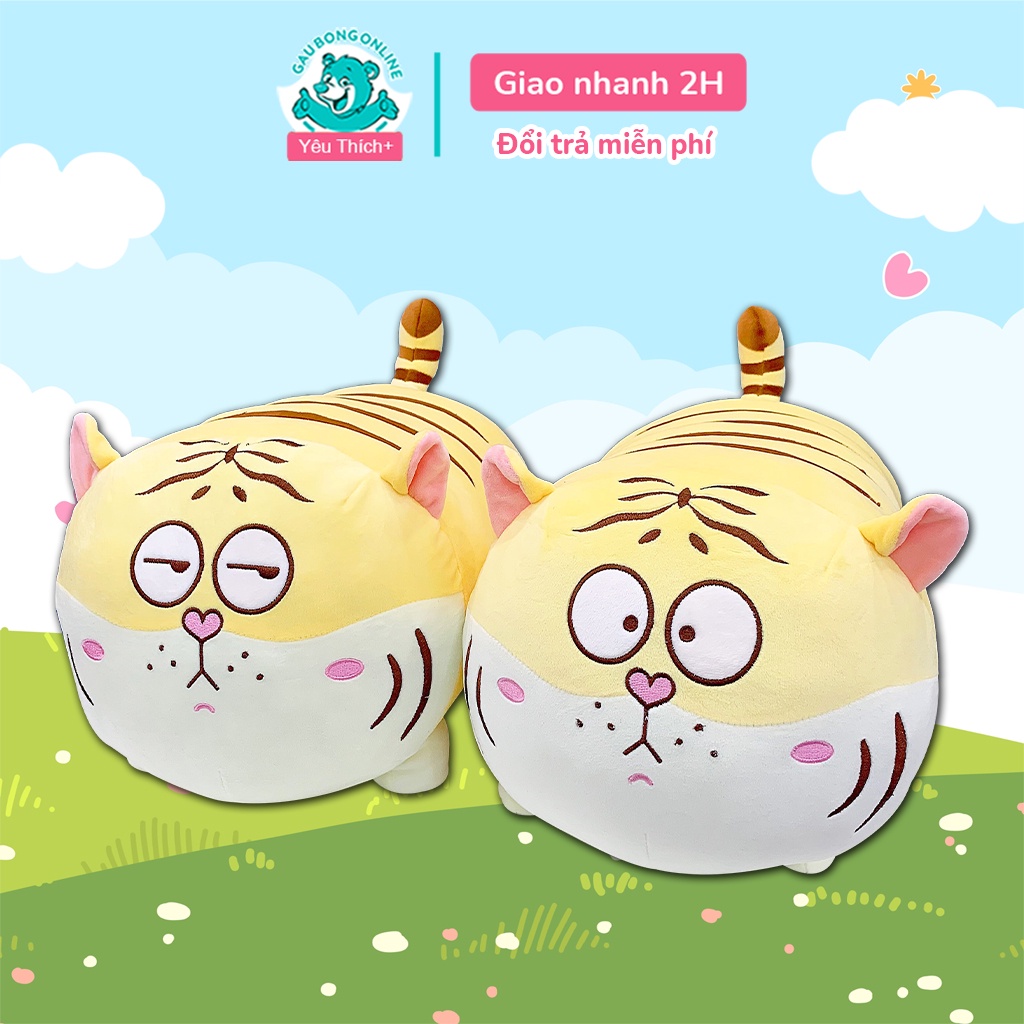 Gối Ôm Hổ Béo Cảm Xúc Dễ Thương Cao Cấp Gấu Bông Online