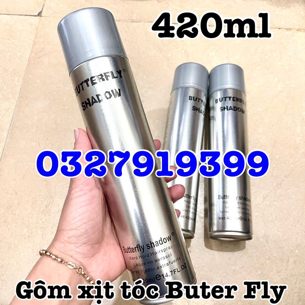 ✅freeship✅ Gôm xịt tóc giữ nếp chính hãng Butterfly 150-320-420-600ml