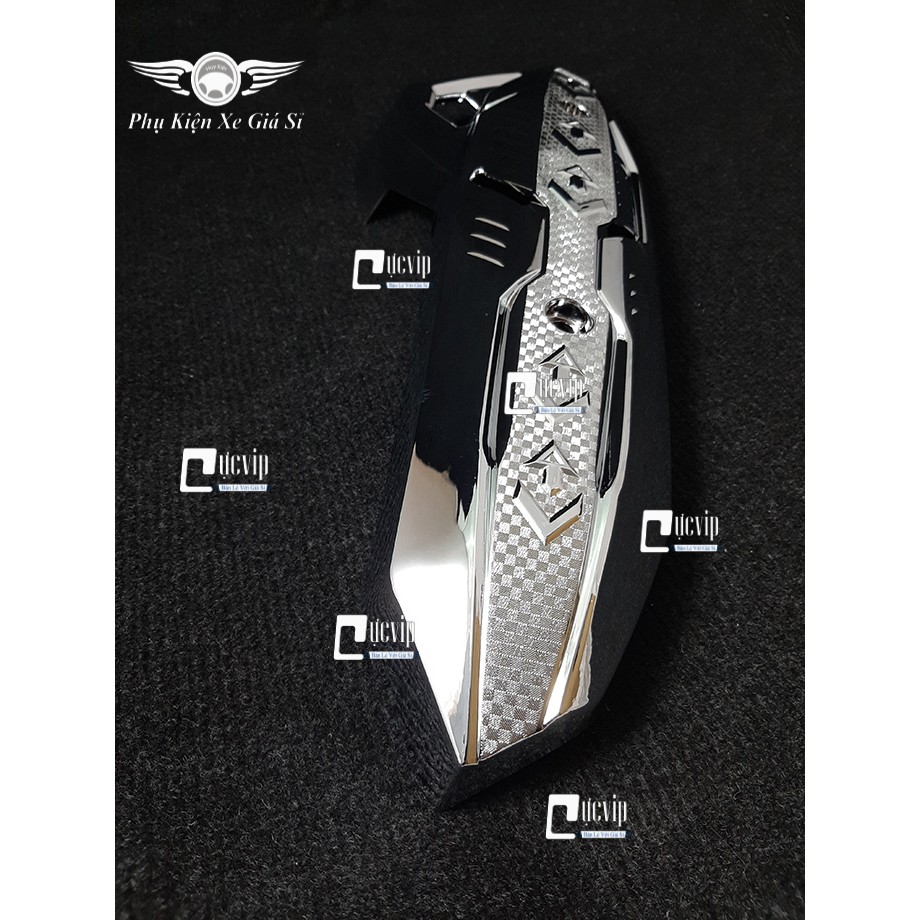 [Rẻ Vô Địch] - (1855) - Ốp Pô Xe AirBlade 2016 (2013 - 2020), Vario 2015 - 2017 Xi Mạ Crom