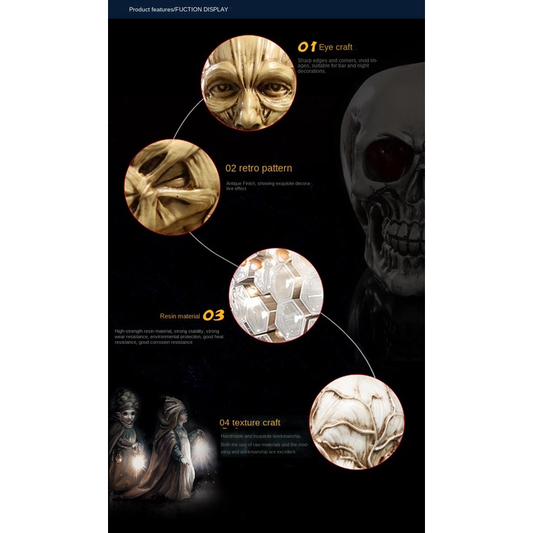 Đồ Trang Trí Bể Cá Cảnh Hình Động Vật Đầu Lâu Khủng Long Cá Sấu Cừu Bằng Nhựa resin