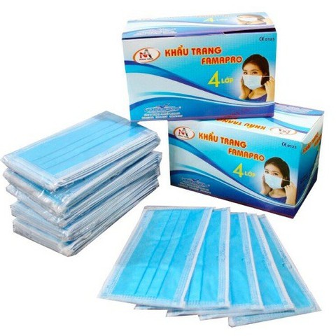 Khẩu Trang Y Tế 4 Lớp Nam Anh 50 Cái