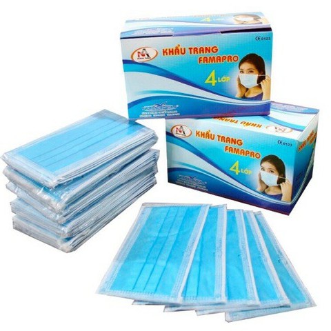 Khẩu Trang Y Tế 4 Lớp Nam Anh 50 Cái