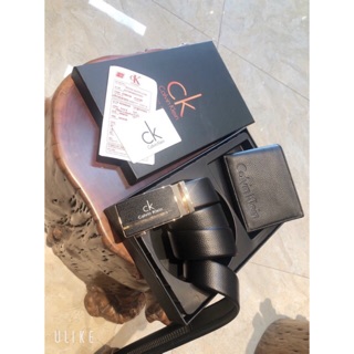 Set đôi thắt lưng kèm ví nam fullbox