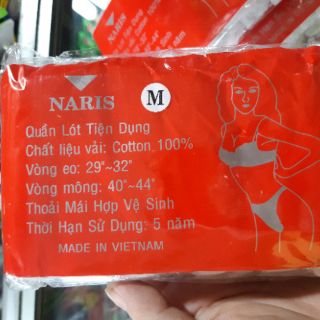 Gói 6 quần lót giấy Naris [loại tốt]