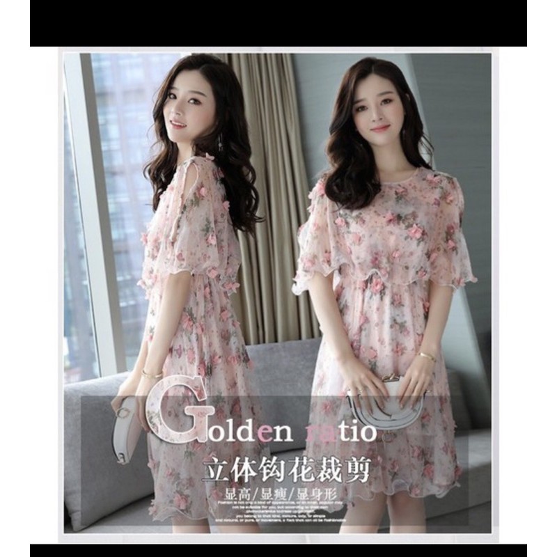 [Video Thật] Đầm Xoè Hoa Nổi Hồng Eo Thun Cao Cấp Chất Vơn Siêu Mát Đầm Váy Thiết Kế Phù Hợp Dạ Hội Du Lịch Cực Xinh | BigBuy360 - bigbuy360.vn