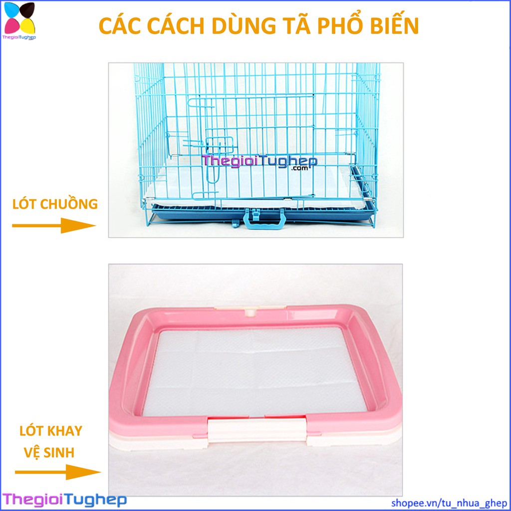 mila1618 Miếng lót cho chó đi vệ sinh, tã giấy khay, lồng chuồng thú cưng, mèo siêu thấm hút (bán lẻ từng tấm) PetX