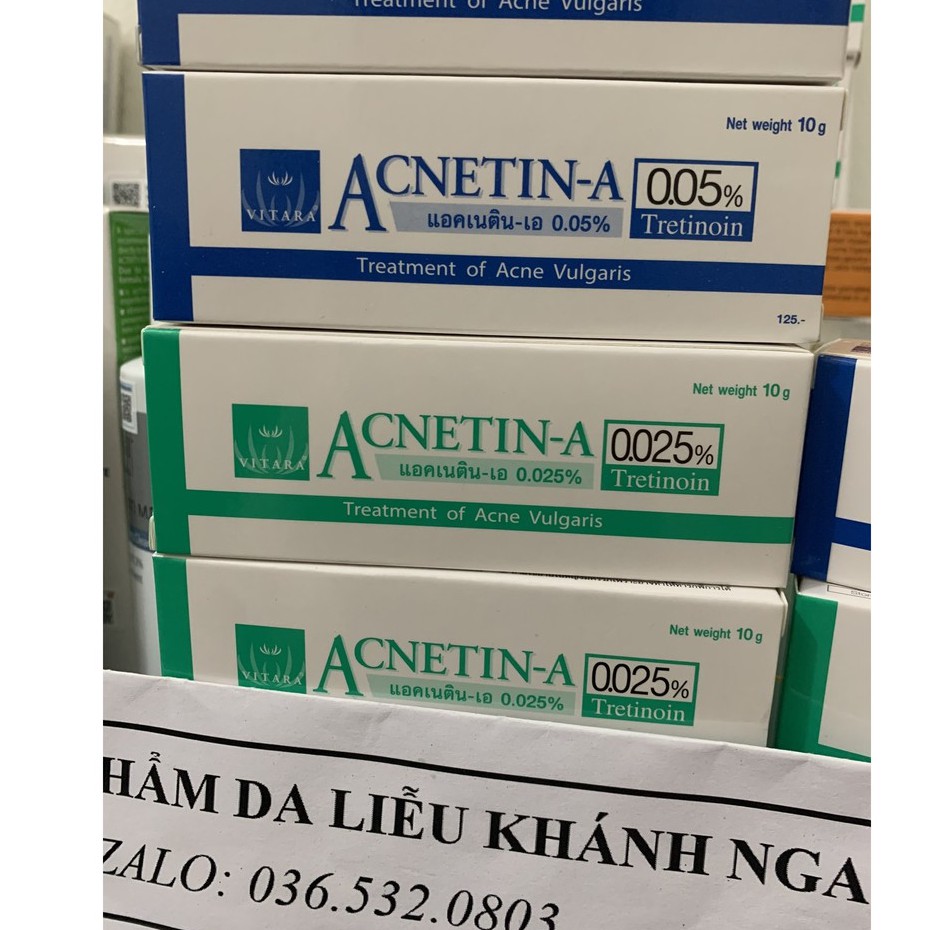 Kem Acnetin A - Tretinoin 0.025 / 0.05 - Giảm Mụn, Chống Lão Hóa