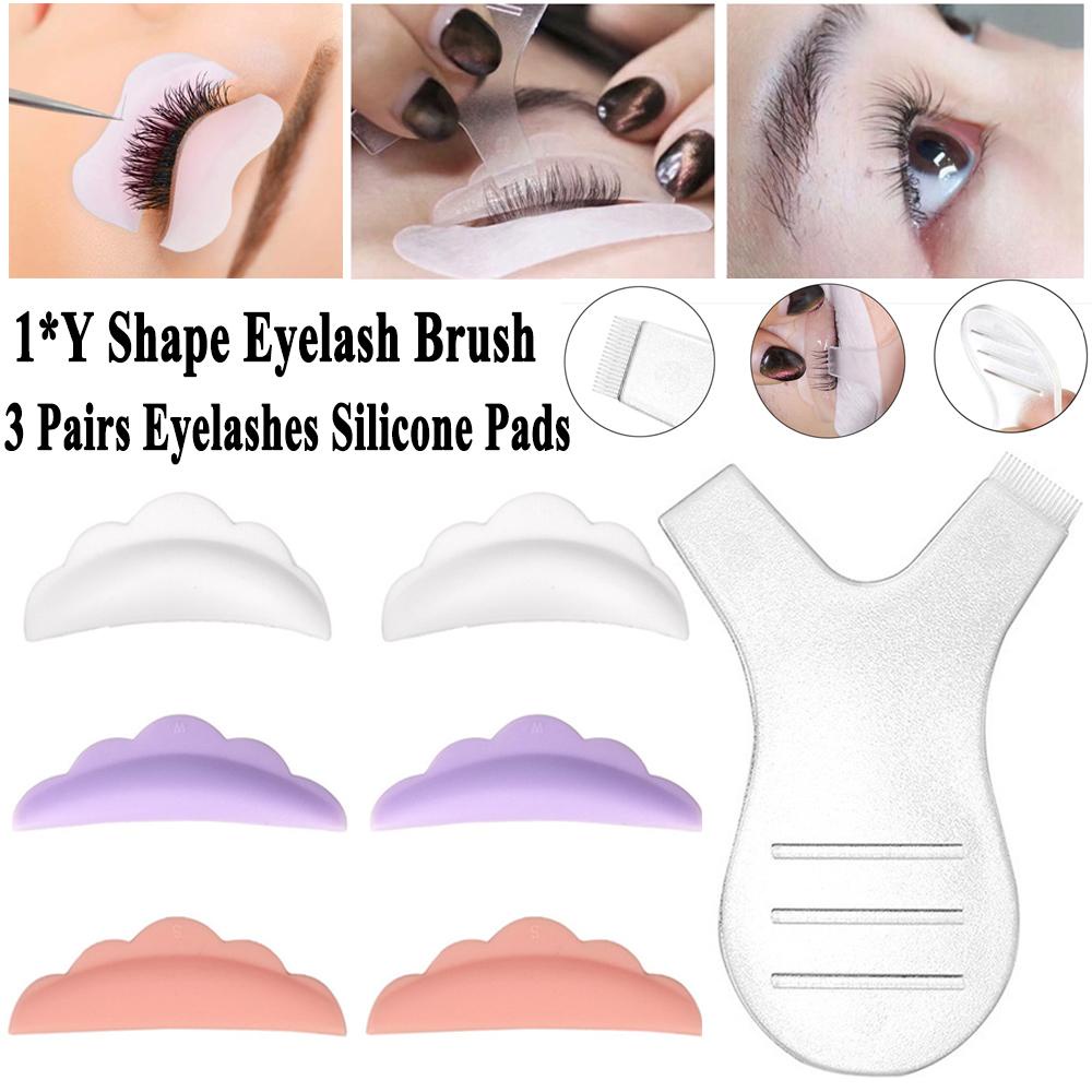 JARRED Bộ Lược Chải Lông Mi Mini Hình Chữ Y Bằng Nhựa Tiện Lợi