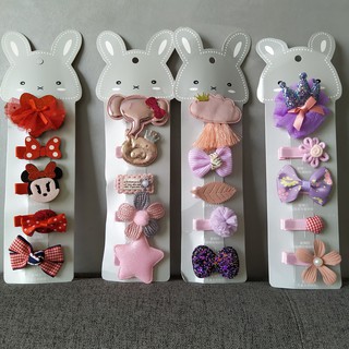 Set 5 kẹp tóc bé gái