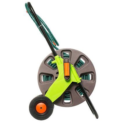 Xe đẩy tưới cây - rửa xe màu cam cao cấp 6 chế độ phun Onspa 30 mét