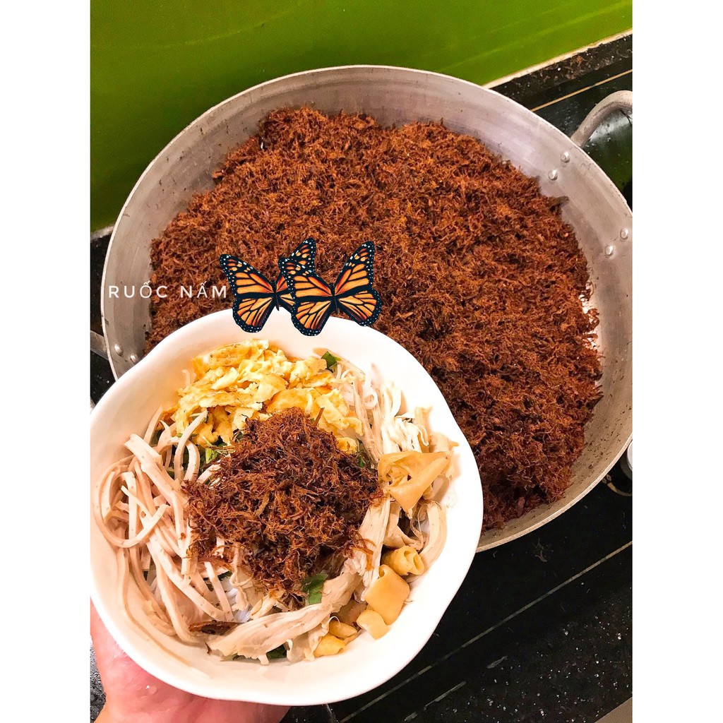 Ruốc nấm hương dã tay hộp 500gr - 100% chân nấm hương loại 1 | BigBuy360 - bigbuy360.vn