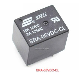 LINH KIỆN  relay SRA  SRA-05VDC-AL-CL SRA-12VDC-AL-CL SRA-24VDC-AL-CL 20A 5 chân SRA
