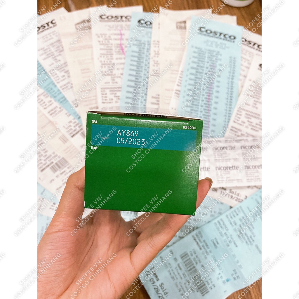 Kẹo cao su cai thuốc lá Nicorette Gum 75 viên