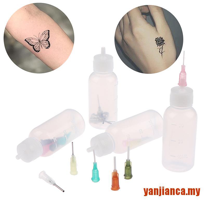 (hàng Mới Về) Bộ Dụng Cụ Đựng Mực Xăm Henna Tiện Dụng