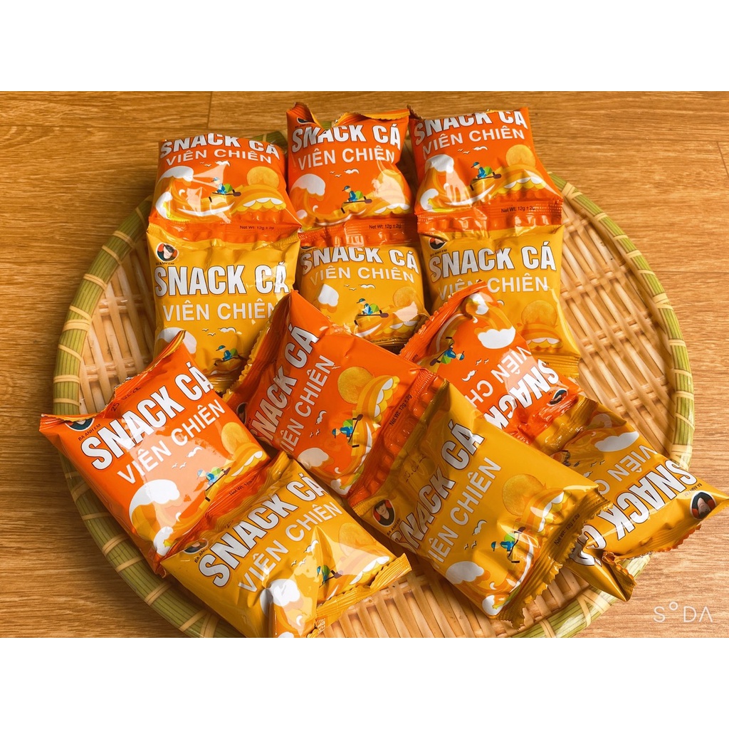 snack cá viên chiên (một bịch 60 gói)