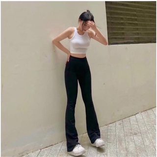 Quần loe cotton legging co giãn 4 chiều
