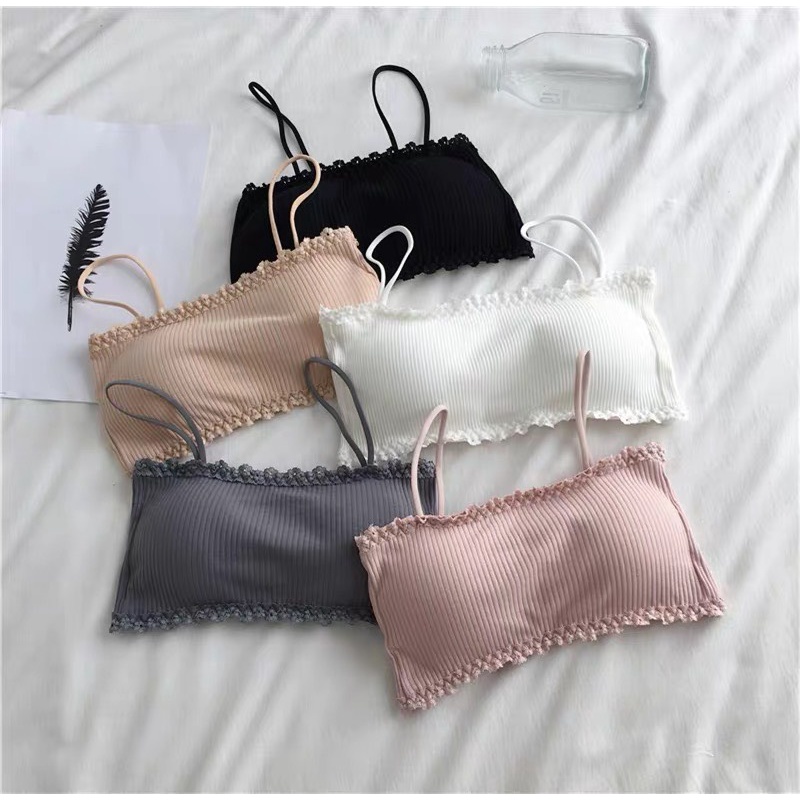 Áo Lót Nữ ❤️FREESHIP❤️ Áo bra đẹp gân tăm viên ren nâng ngực sexy điệu đà mẫu C022