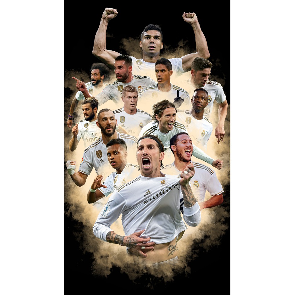 Poster Real Madrid dán tường 40x60cm giá rẻ chất lượng cực đẹp