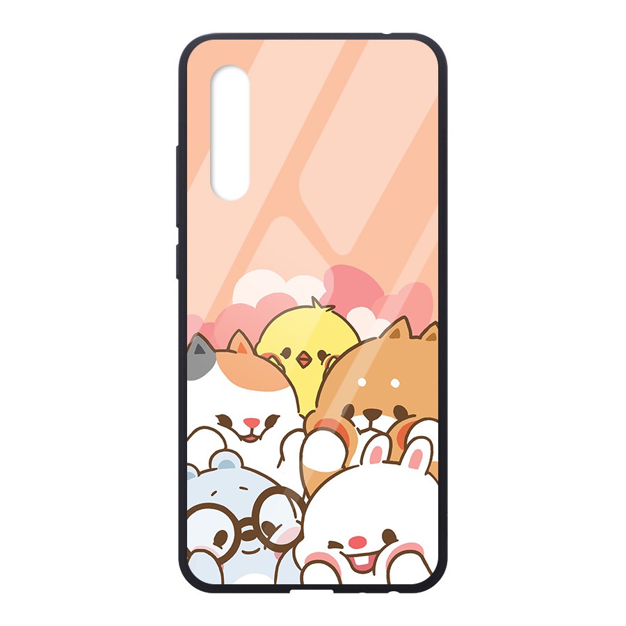 Ốp Lưng Vsmart Live / Joy 3 / Active 3 Mặt Kính Cường Lực In Hình phần A