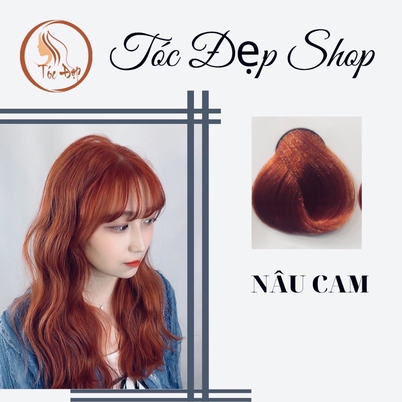 * tặng kèm oxy* MÀU NHUỘM NÂU CAM NOUVELLE DYEING CREAM 100ml/100ml