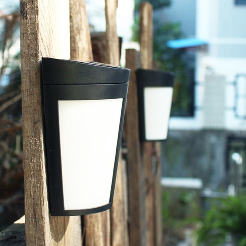 Đèn LED 6 Bóng Gắn Tường Năng Lượng Mặt Trời Cảm Biến Chuyển Động Hồng Ngoại Chống Nước Tiết Kiệm Năng Lượng Cho Sân Vườn