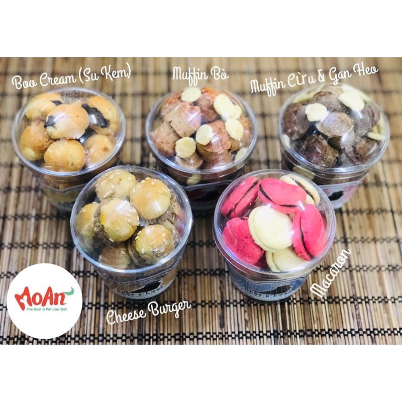 Bánh burger homemade cho thú cưng