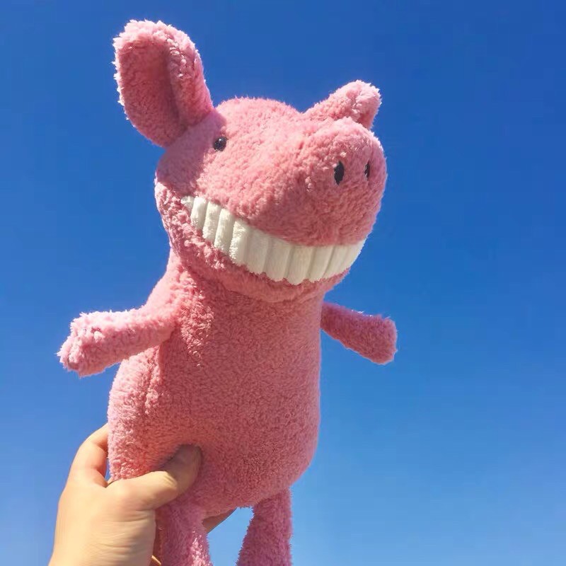 Túi đeo chéo bé heo nhe răng siêu đáng yêu (có sẵn, vừa 7plus)