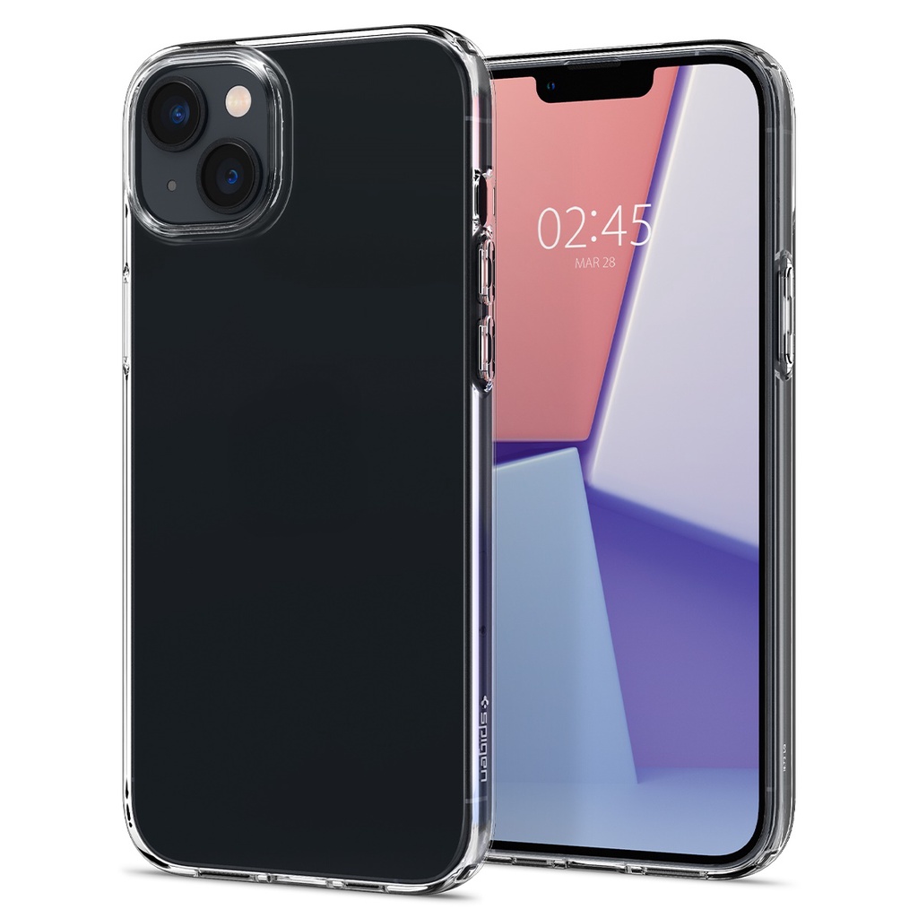Ốp Lưng dành cho iPhone 14/ 14 Plus/ 14 Pro/ 14 Promax SPIGEN LIQUID CRYSTAL CLEAR- Hàng Chính Hãng