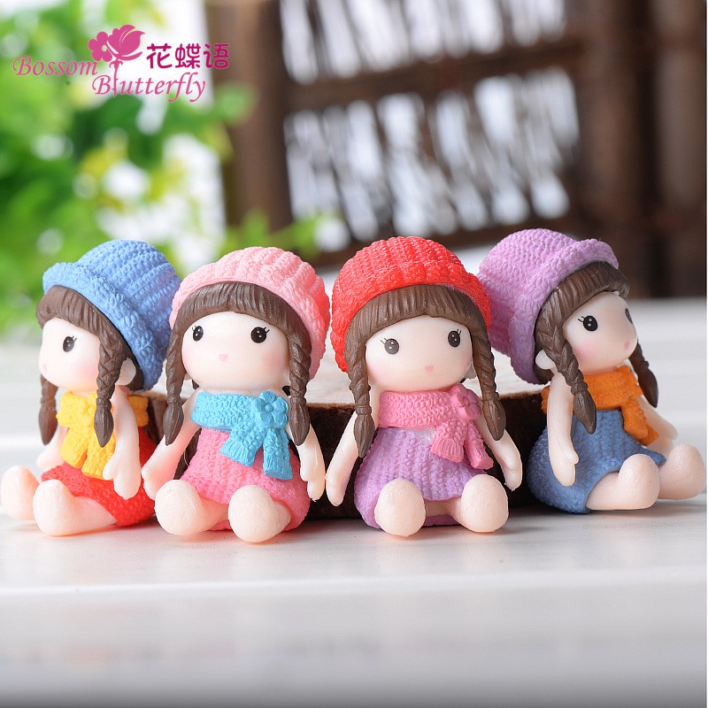 Bộ 2 búp bê tóc bím xinh xắn Minidoll