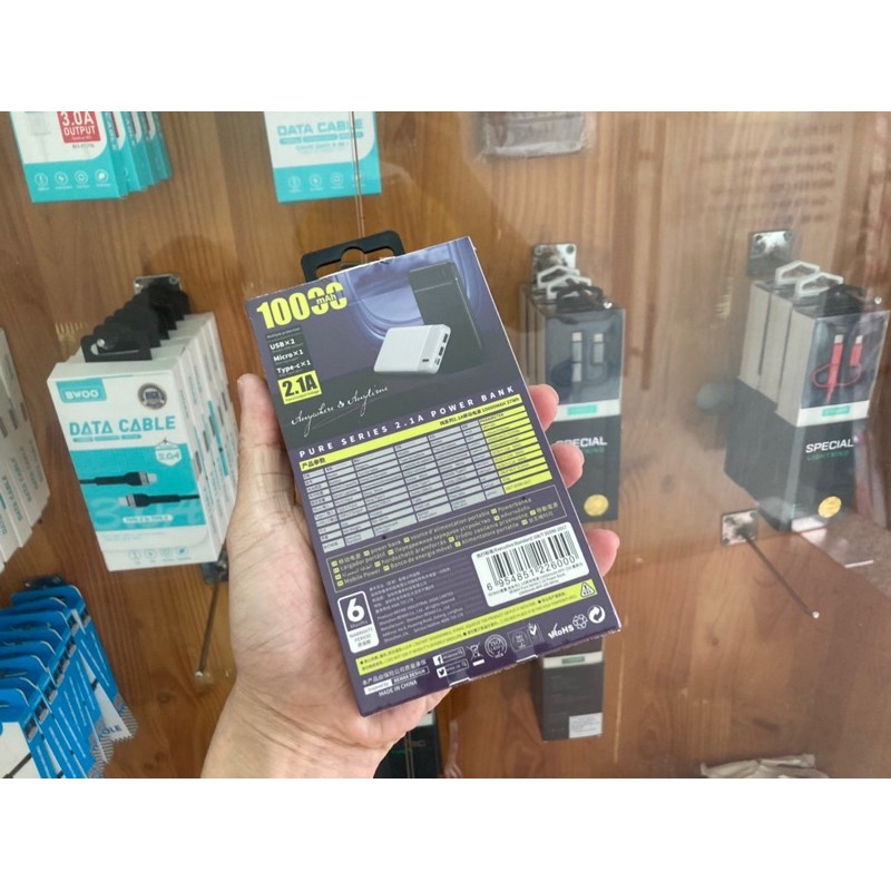 [Mã SKAMCLU9 giảm 10% đơn 100K] Pin sạc dự phòng 10.000mah chính hãng Remax Rpp-255