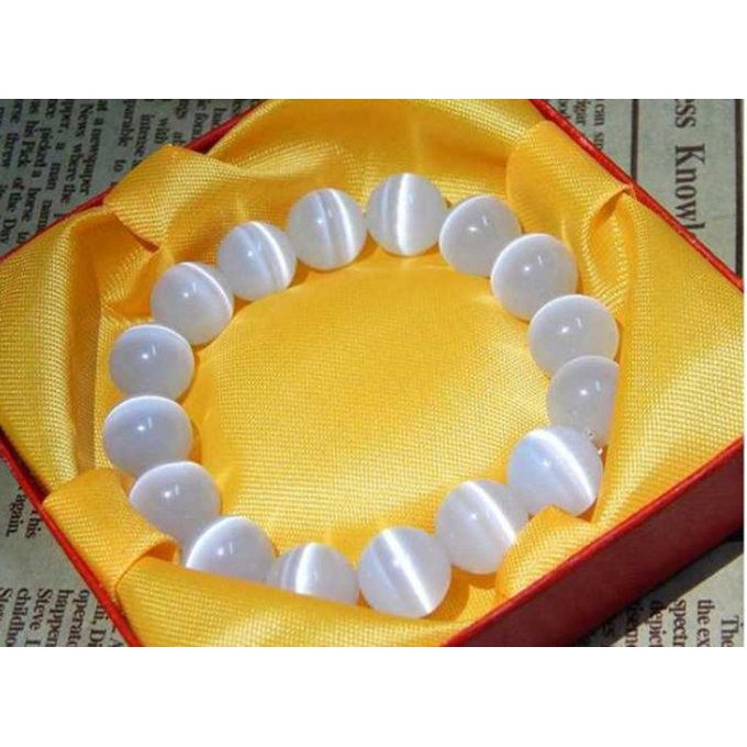 Vòng Tay May Mắn Hình Mắt Mèo 6-12mm