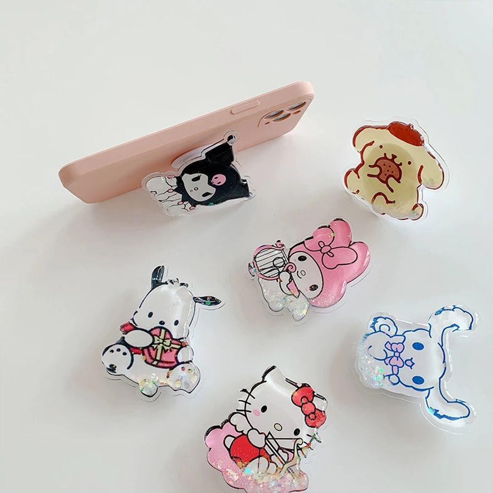 Giá Đỡ Điện Thoại Di Động Hình Mèo Kuromi Kitty Dễ Thương